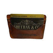 Owl Motif Engraved Leather Wallet - Sheehan and Co.