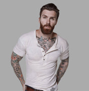 Drop Shoulder Henley by Sheehan The Original - Sheehan and Co.