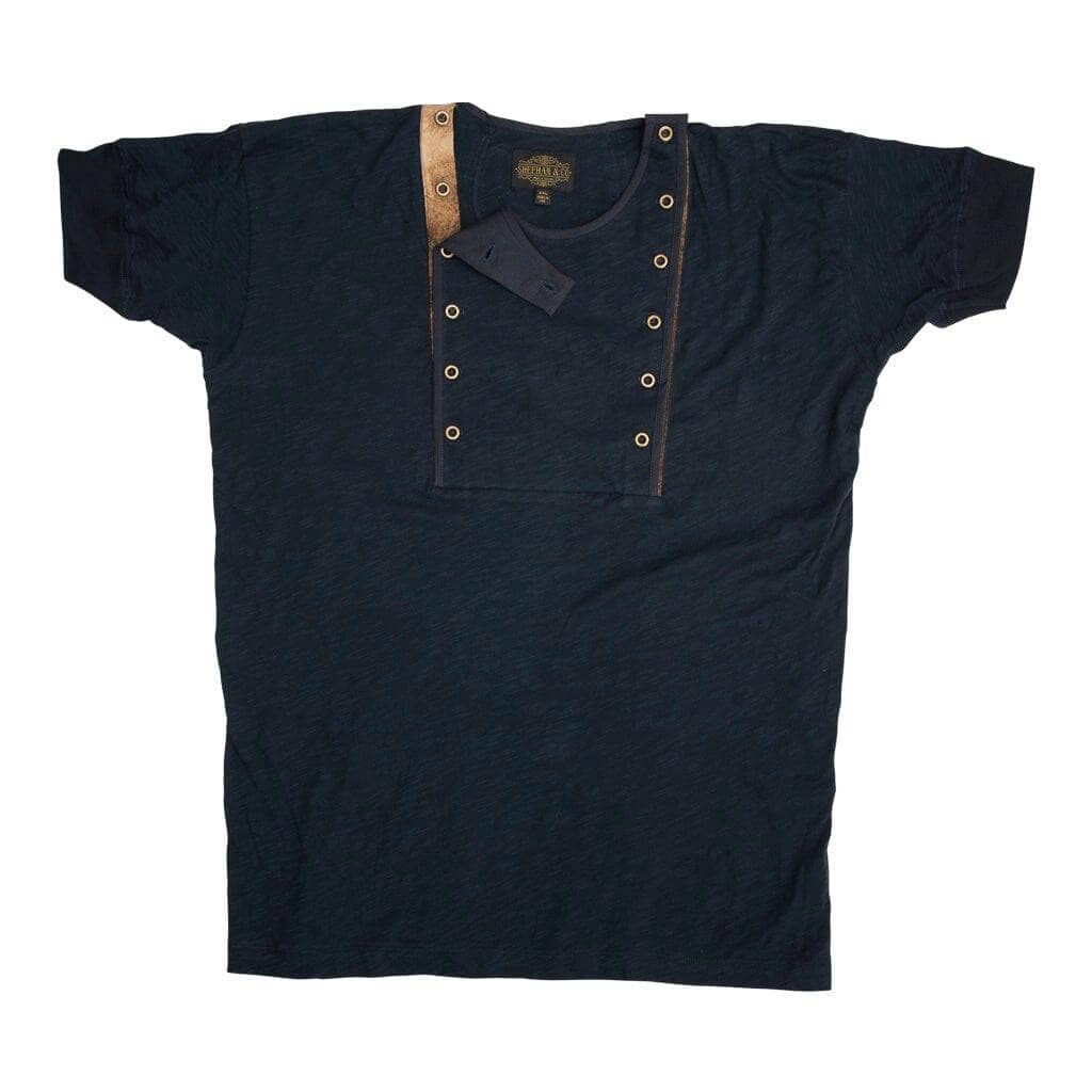 Short Sleeve Double Placket Henley by Sheehan - Sheehan and Co.