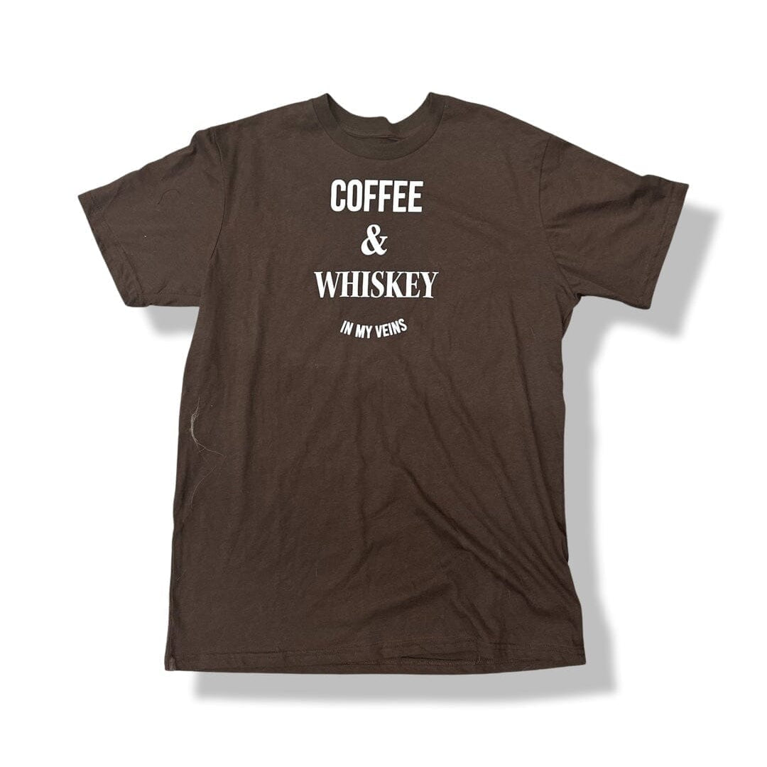 Coffee & Whiskey in my Veins Statement Tee - Sheehan and Co.