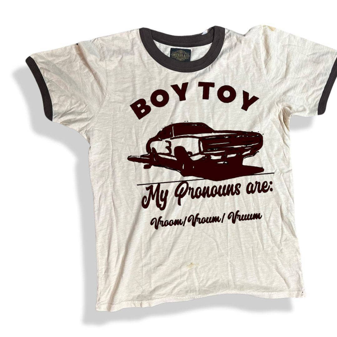 BOY TOY Muscle Car Ringer Tee - Sheehan and Co.