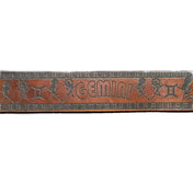 Gemini Zodiac Engraved Belt - Sheehan and Co.