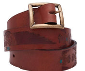 Gemini Zodiac Engraved Belt - Sheehan and Co.