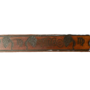 Virgo Zodiac Engravd Belt - Sheehan and Co.