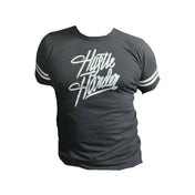 Hustle Harder on Short Sleeve Strapped Tee - Sheehan and Co.